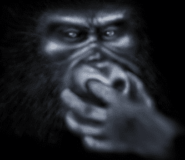 Gorilla of the darkness sticker #12681354