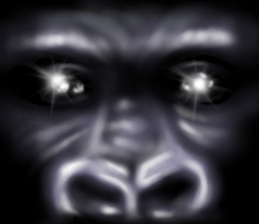 Gorilla of the darkness sticker #12681356