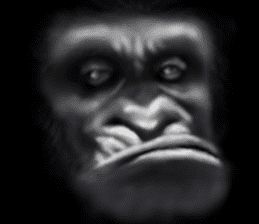 Gorilla of the darkness sticker #12681364