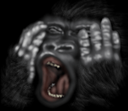 Gorilla of the darkness sticker #12681365
