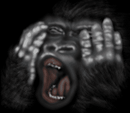 Gorilla of the darkness sticker #12681365
