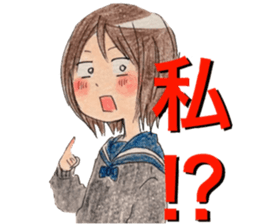 yurika coloredpencil kawaiisticker sticker #12681457