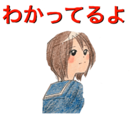 yurika coloredpencil kawaiisticker sticker #12681480