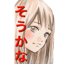 yurika coloredpencil kawaiisticker sticker #12681489