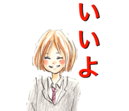 yurika coloredpencil kawaiisticker sticker #12681490