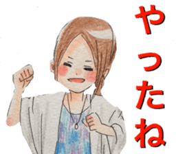 yurika coloredpencil kawaiisticker sticker #12681491