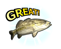 Let's go lure fishing - Black bass - sticker #12681699