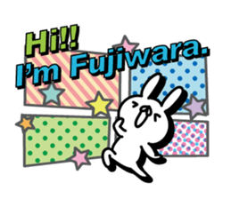 fujiwara Sticker(rabbit)+Akita dialect sticker #12682133
