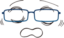 fun glasses sticker #12682249