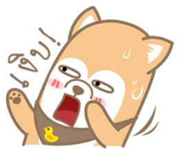 pompom dog sticker #12683522