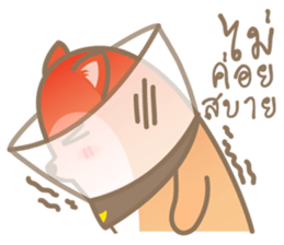 pompom dog sticker #12683527