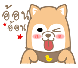 pompom dog sticker #12683529