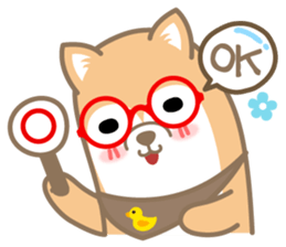 pompom dog sticker #12683538