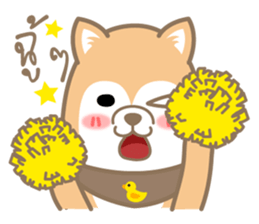 pompom dog sticker #12683543