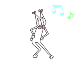 Hyper moving usaneko sticker #12684249