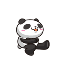 Panda anyway moving well sticker #12685122