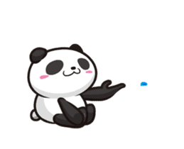 Panda anyway moving well sticker #12685124