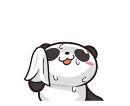 Panda anyway moving well sticker #12685126