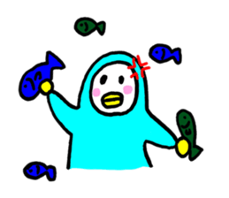 I'm penguin. sticker #12685165