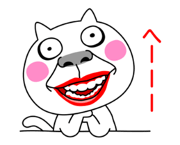 Move! Crazy Cat sticker #12685641