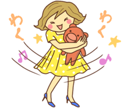 Sticker of Japanese Cute girl sticker #12685777