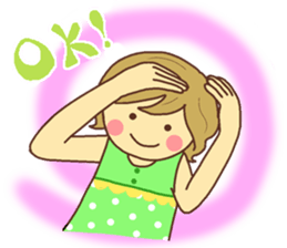 Sticker of Japanese Cute girl sticker #12685784