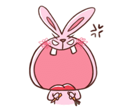 Big mouth rabbit sticker #12686513