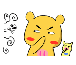 Chage pig and bear Qiaqi sticker #12687964