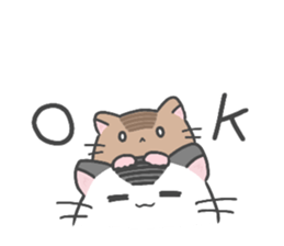 Pearl white hamster Mr.Sinjyu sticker #12688579