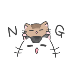 Pearl white hamster Mr.Sinjyu sticker #12688580