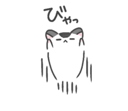 Pearl white hamster Mr.Sinjyu sticker #12688589