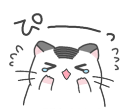 Pearl white hamster Mr.Sinjyu sticker #12688593