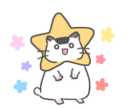 Pearl white hamster Mr.Sinjyu sticker #12688595