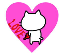 The cat which is covered with tomatoes sticker #12688931