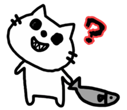 The cat which is covered with tomatoes sticker #12688943