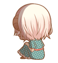 Fluffy sheep girl animated sticker #12690033