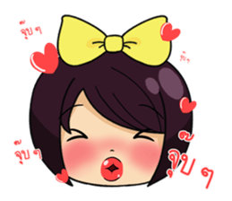Ton-Noon cute girl. sticker #12690855