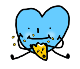 blue potato sticker #12691553