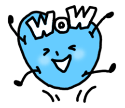 blue potato sticker #12691559