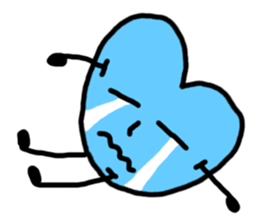 blue potato sticker #12691564