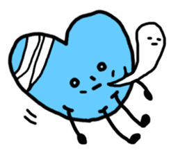 blue potato sticker #12691570