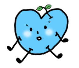 blue potato sticker #12691581