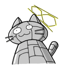 droll black cats 2 sticker #12691765