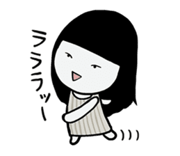 Girlfriend like a ghost "daily life" sticker #12693318