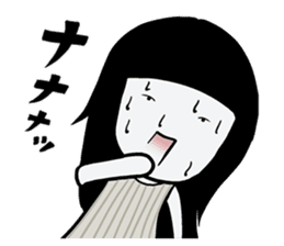 Girlfriend like a ghost "daily life" sticker #12693322