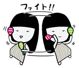 Girlfriend like a ghost "daily life" sticker #12693329