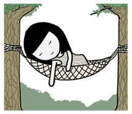 Girlfriend like a ghost "daily life" sticker #12693332