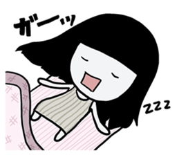 Girlfriend like a ghost "daily life" sticker #12693333