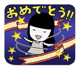 Girlfriend like a ghost "daily life" sticker #12693334