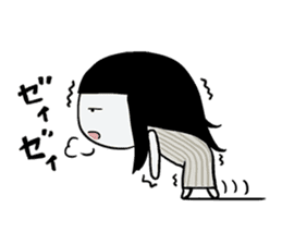 Girlfriend like a ghost "daily life" sticker #12693336